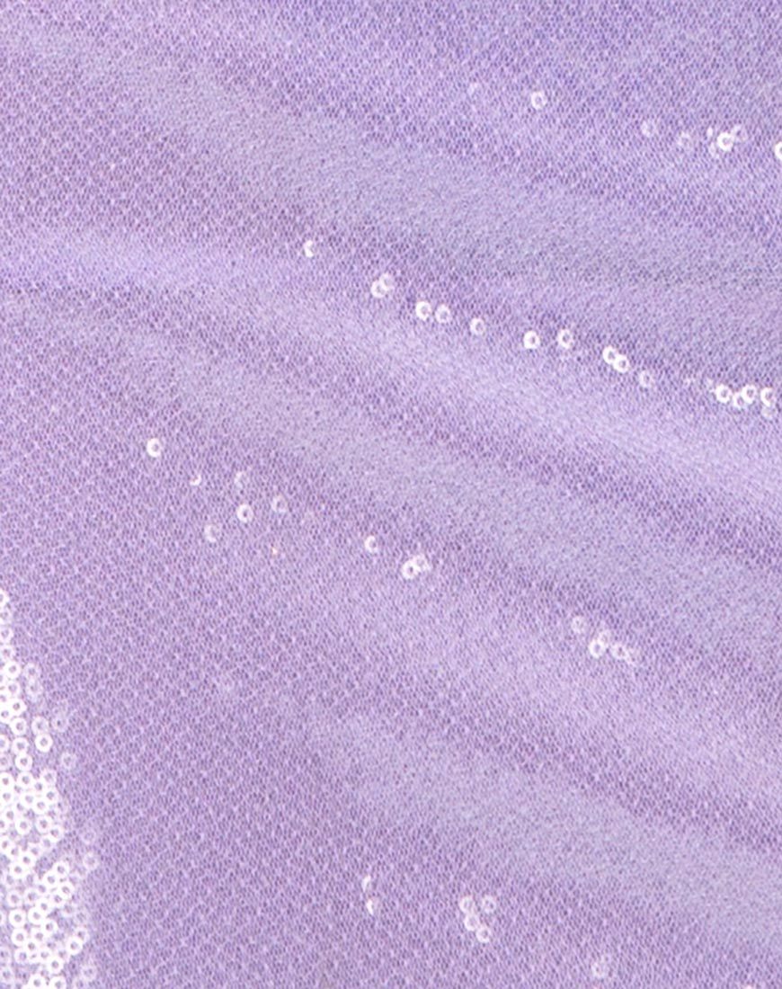 Immagine di Hedi Dress in Mini Sequin Matte Lilac
