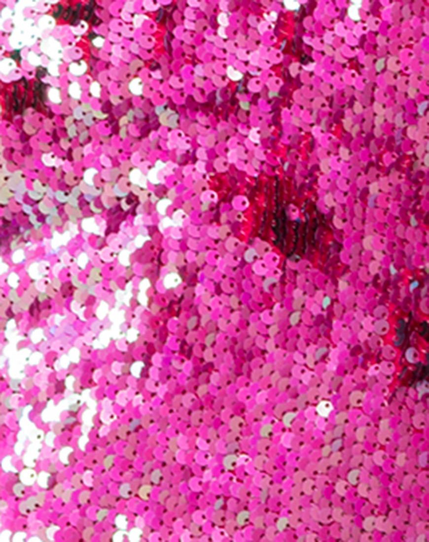 Immagine dell'abito Hedi in paillettes a squame di pesce rosa
