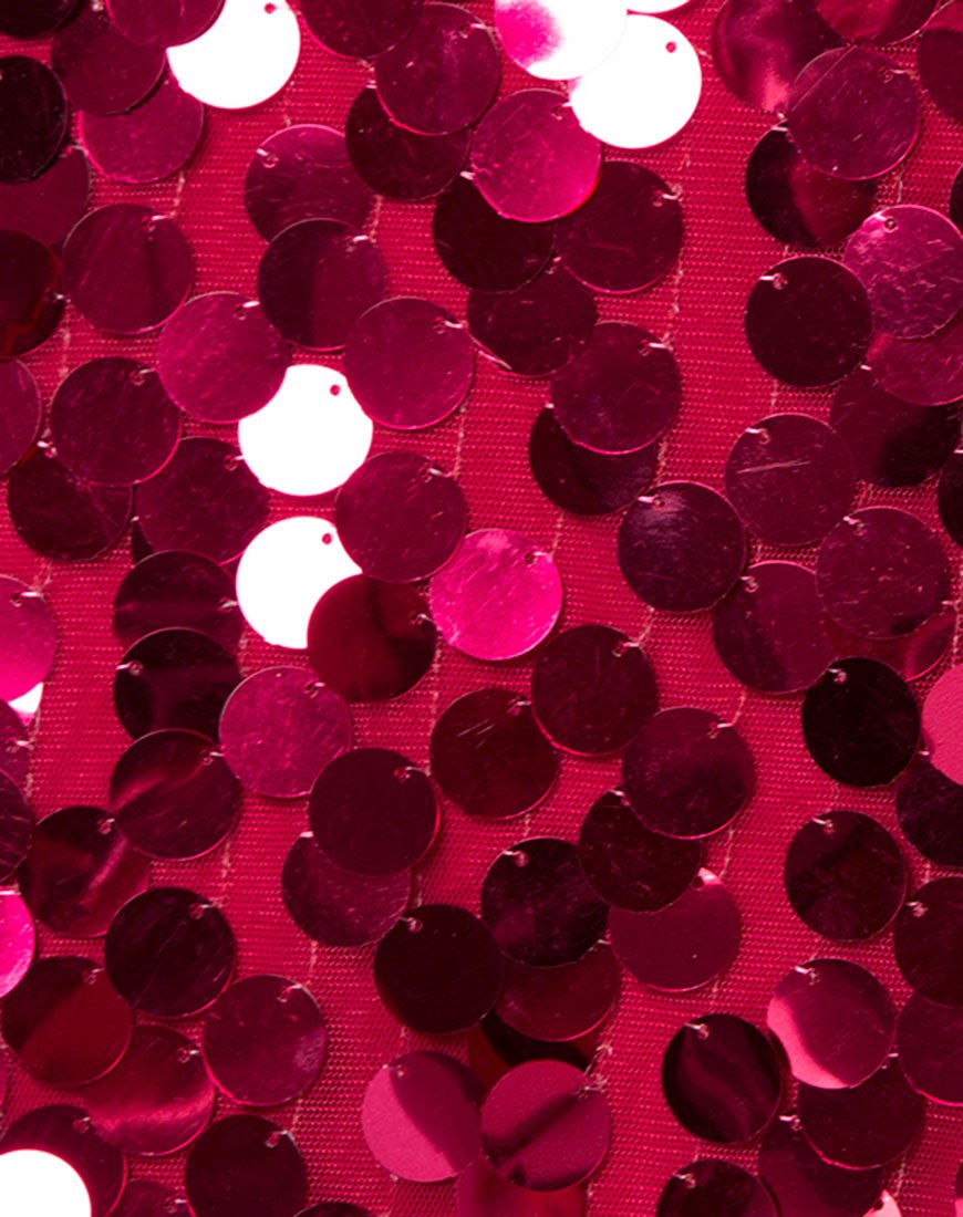 Immagine di Helena Gonna in disco rosso ciliegia Sequin