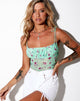 Immagine di Hemalia Cami Top in Mesh Bloom Lime