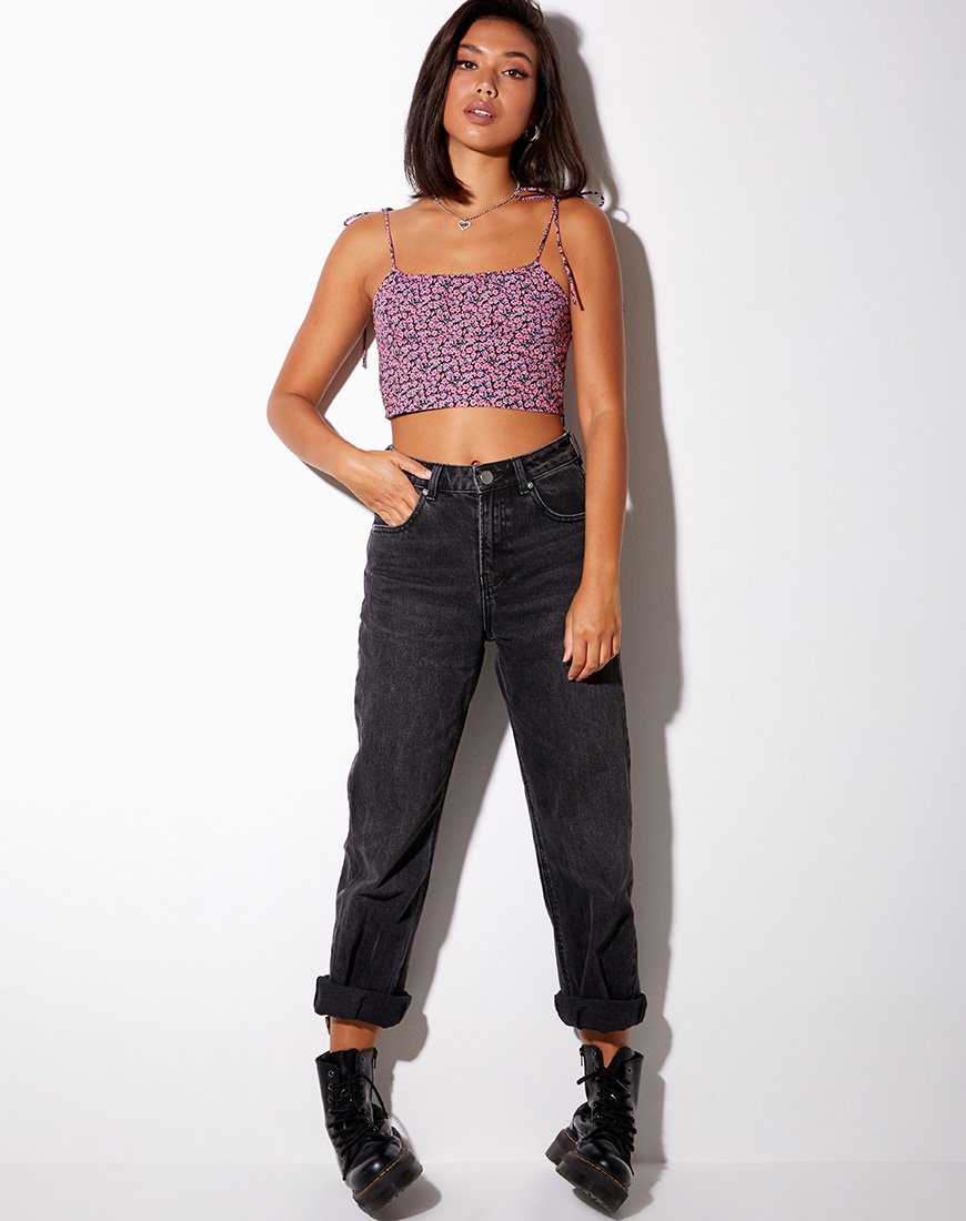 Immagine di Hemary Crop Top in Floral Fun Pink
