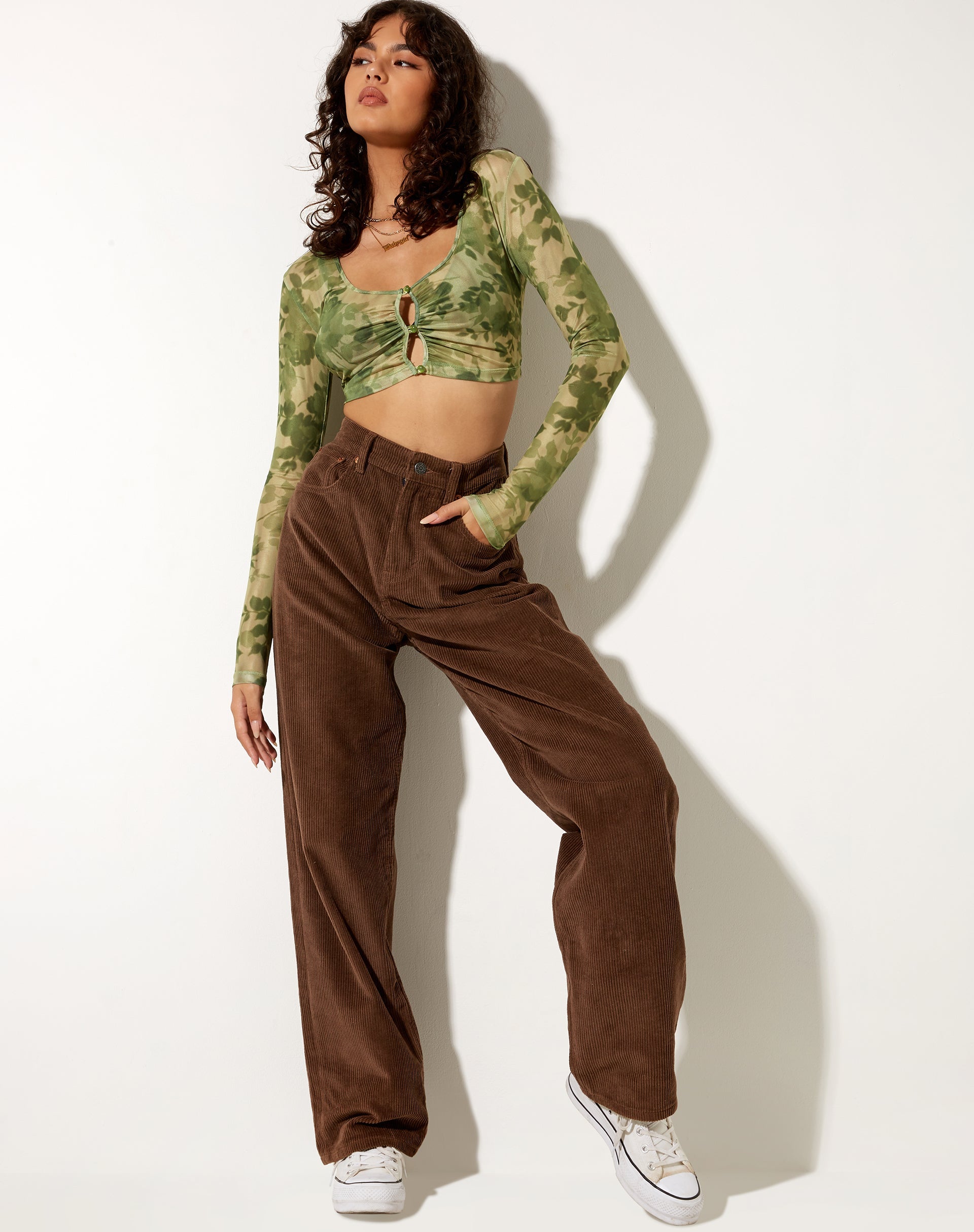 Immagine di Henru Cropped Cardi in Blurred Floral