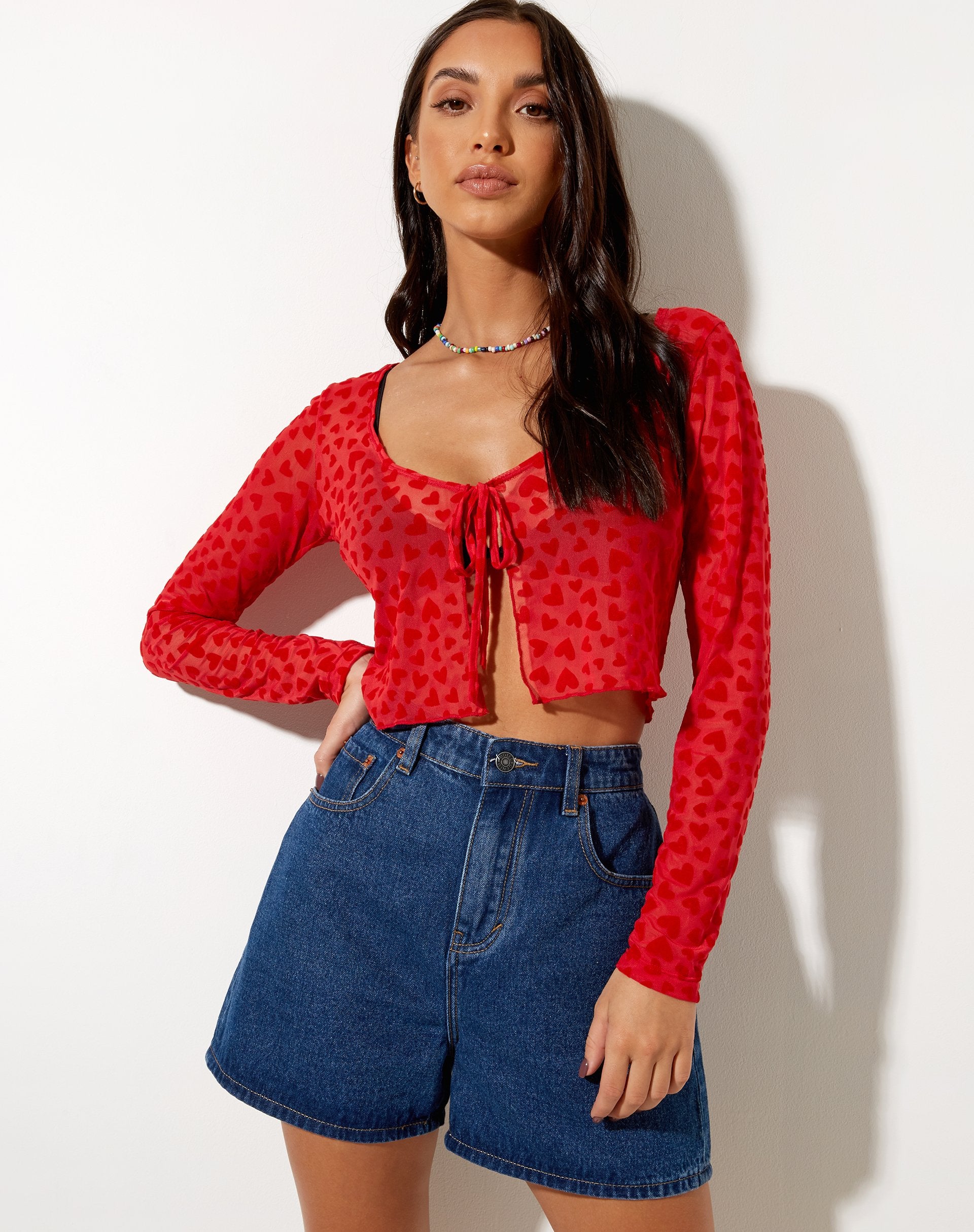 Immagine di Henry Cardi in maglia rossa Cuore rosso Flock