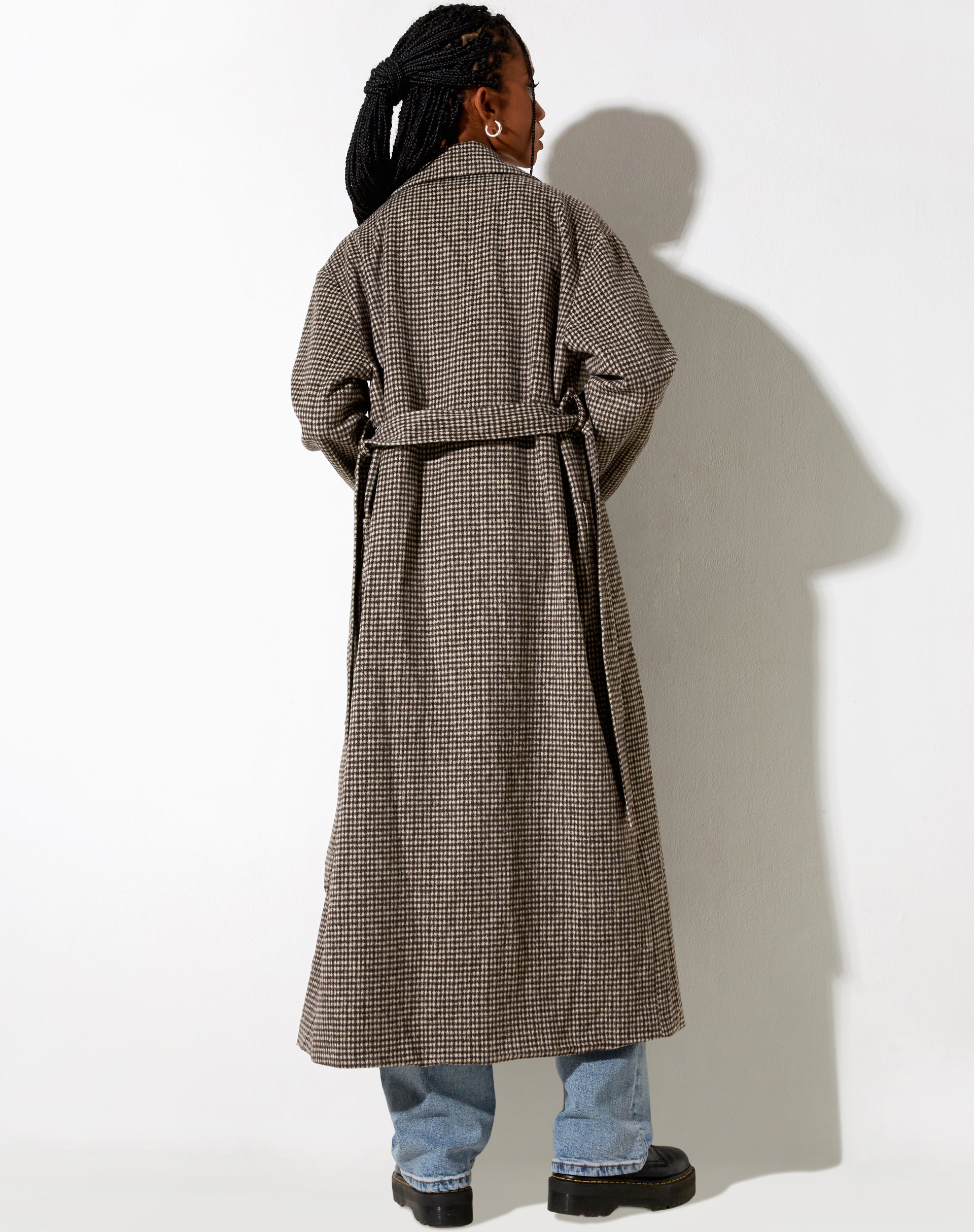 Immagine del cappotto Herdina in pied-de-poule marrone
