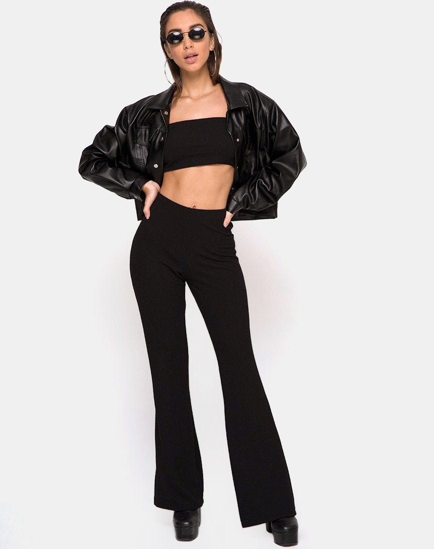 Pantaloni svasati Herlom in nero