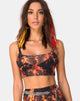 Immagine di Bliss Crop Top in maglia di fuoco