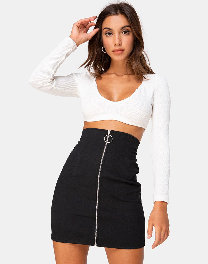 Gonna Heva in twill nero