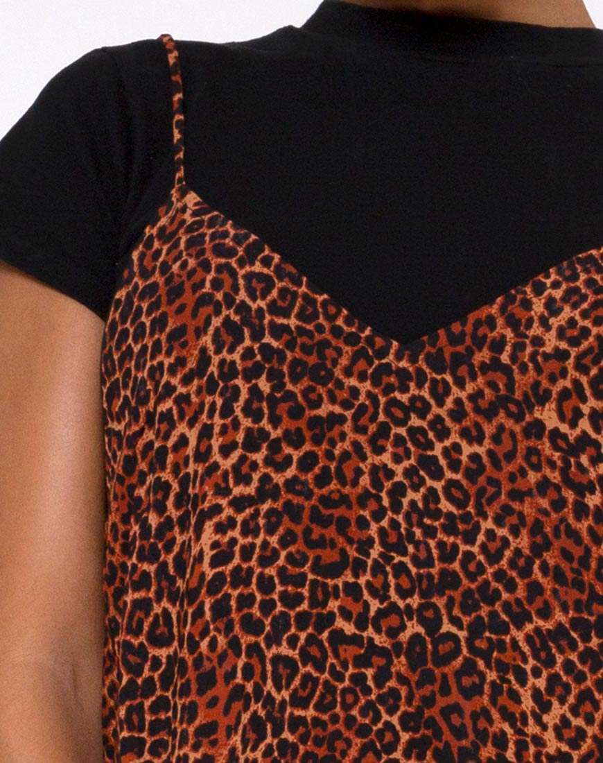 Immagine di Hime Maxi Dress in Ditsy Leopard Orange