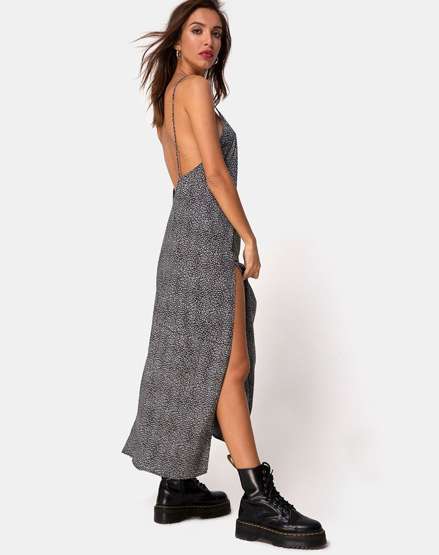 Immagine di Hime Maxi Dress in Ditsy Leopard Grey
