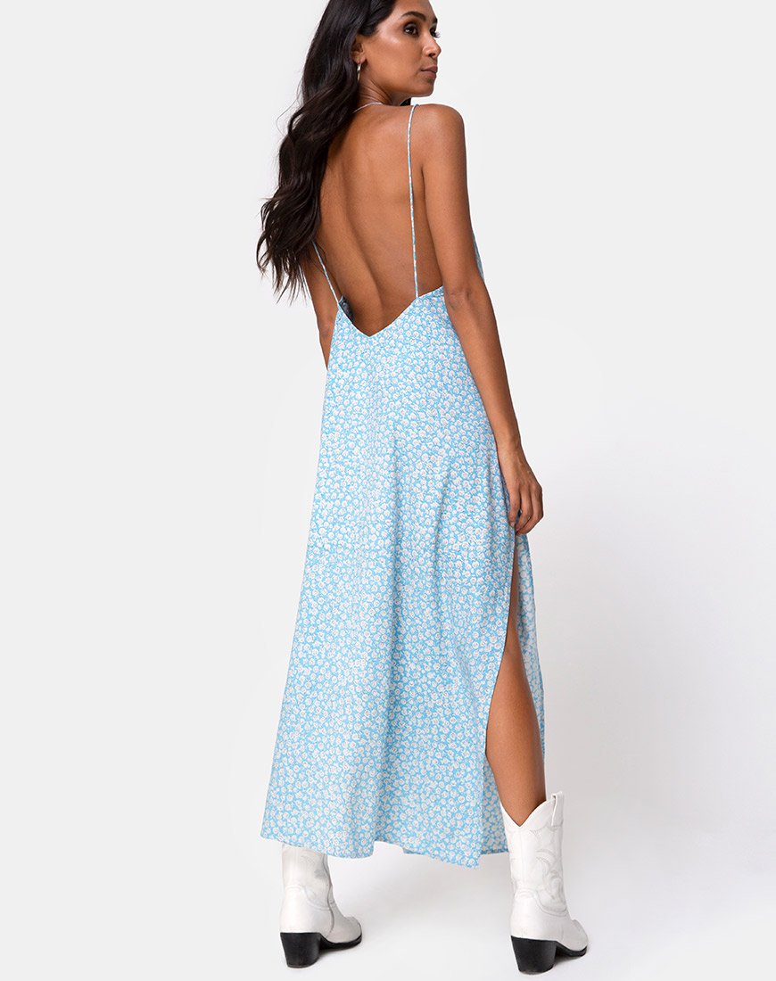Immagine di Hime Dress in Ditsy Rose Blu