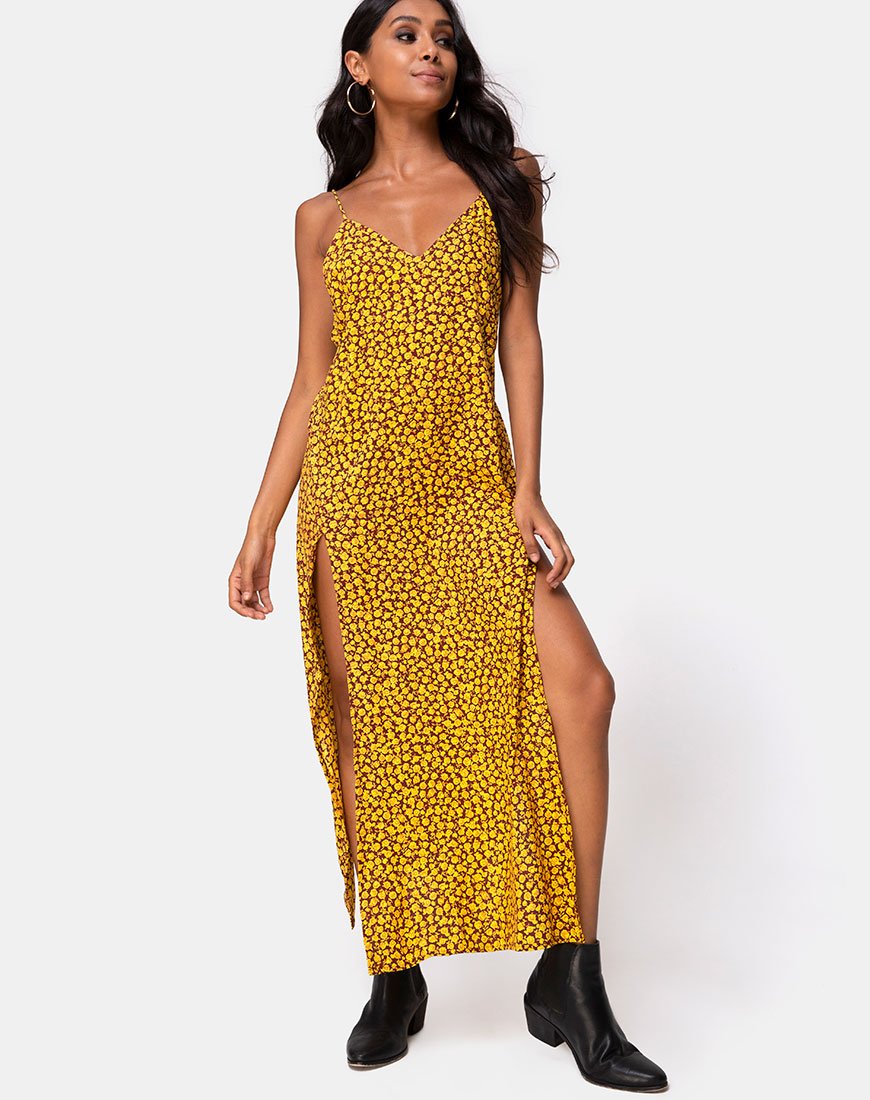 Immagine di Hime Maxi Dress in Ditsy Rose Marigold