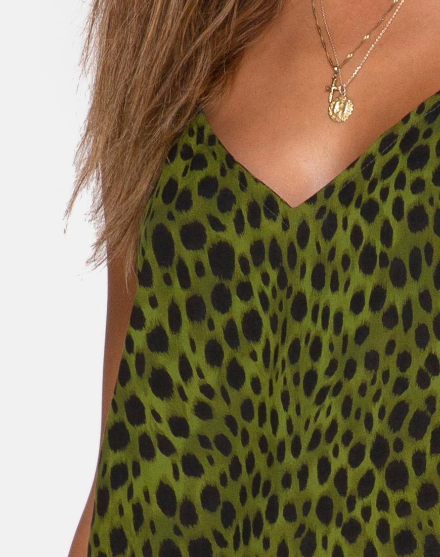 Immagine di Hime Maxi Dress in Cheetah Khaki