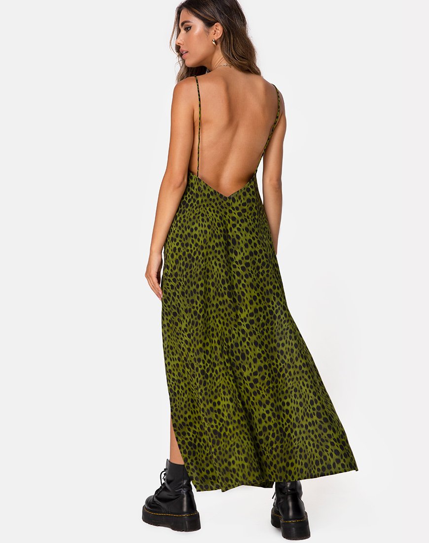 Immagine di Hime Maxi Dress in Cheetah Khaki