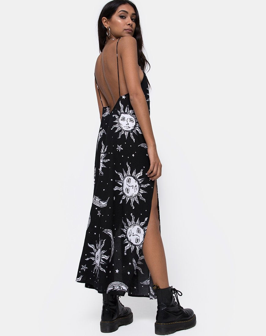 Maxi abito Hime in versione oversize Sole, Luna e Stelle