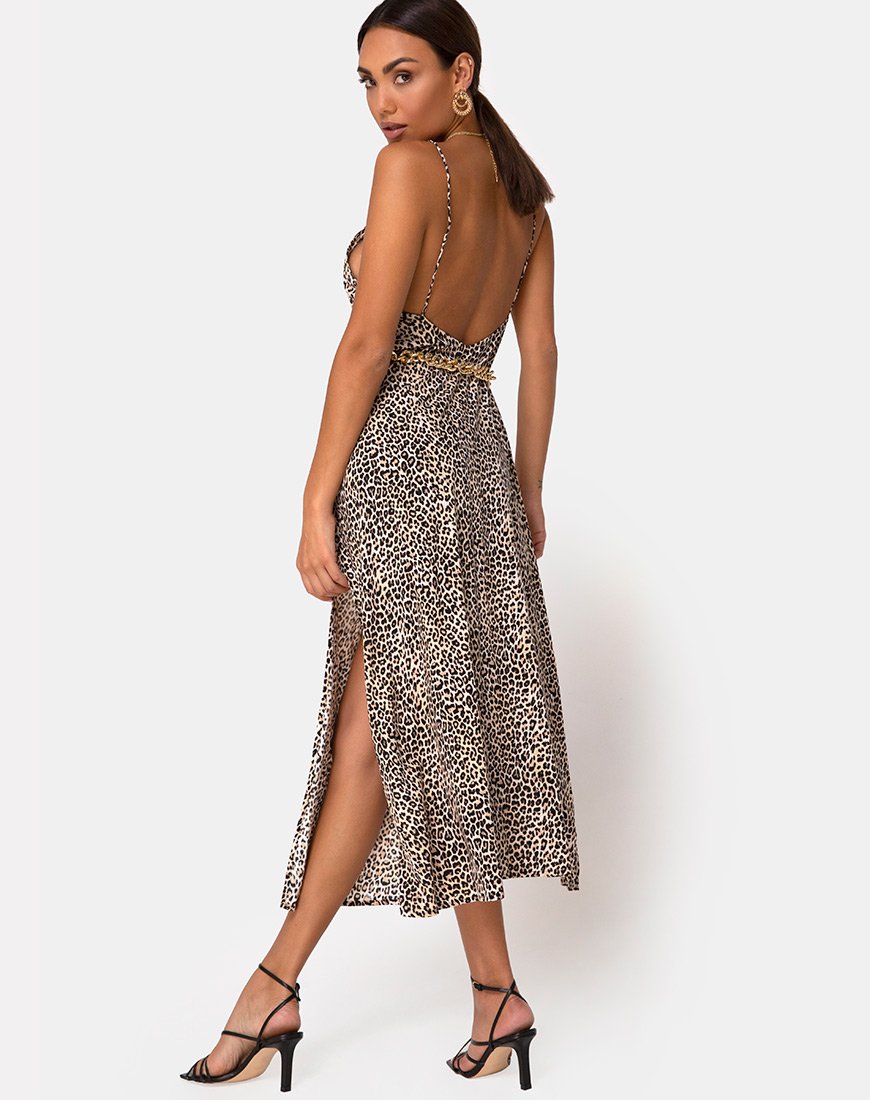 Maxi abito Hime in Rar Leopard