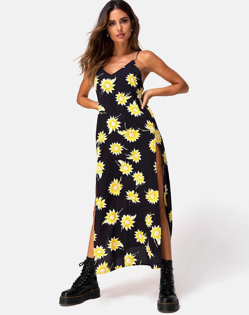 Immagine di Hime Maxi Dress in Sunny Days Nero