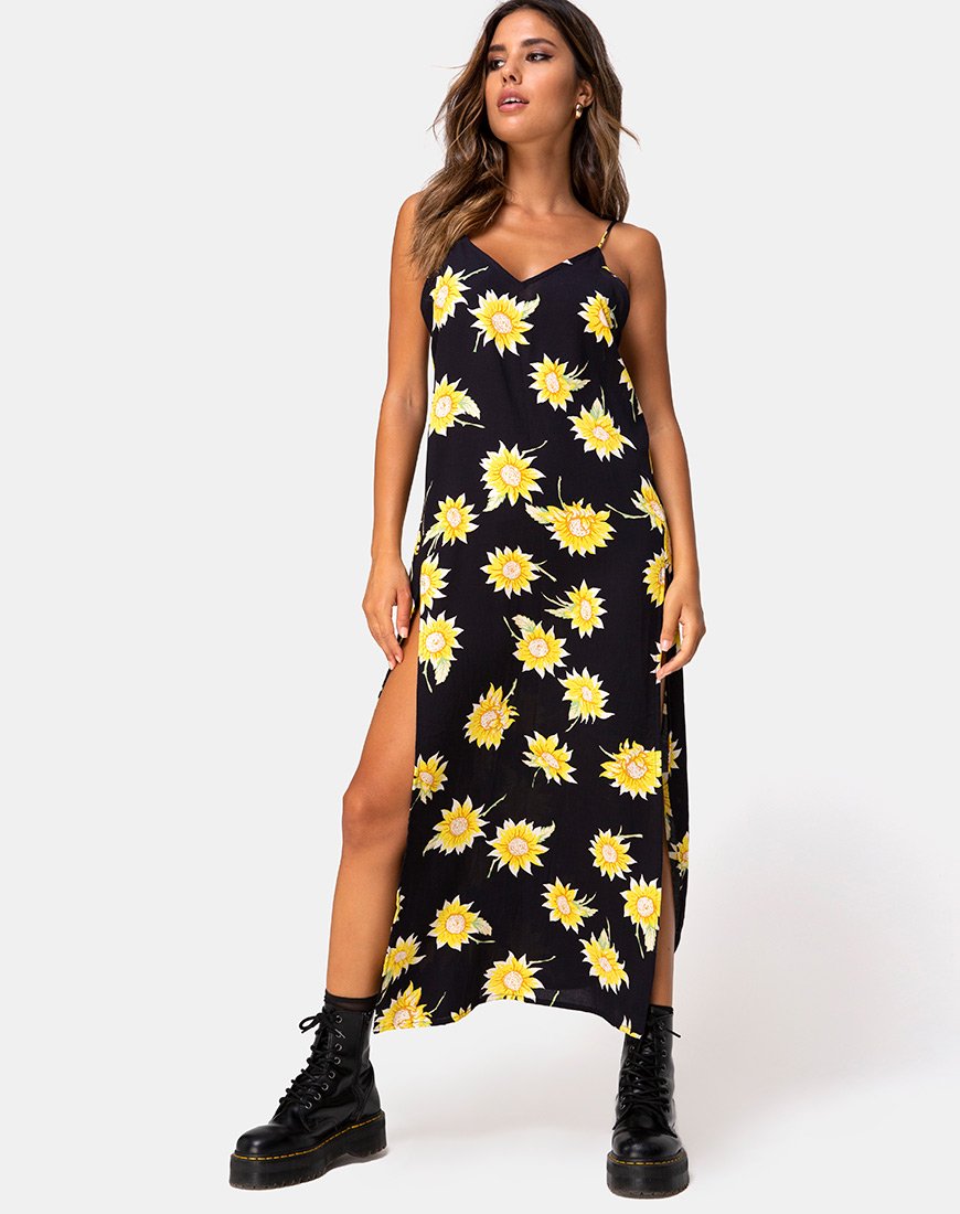 Immagine di Hime Maxi Dress in Sunny Days Nero
