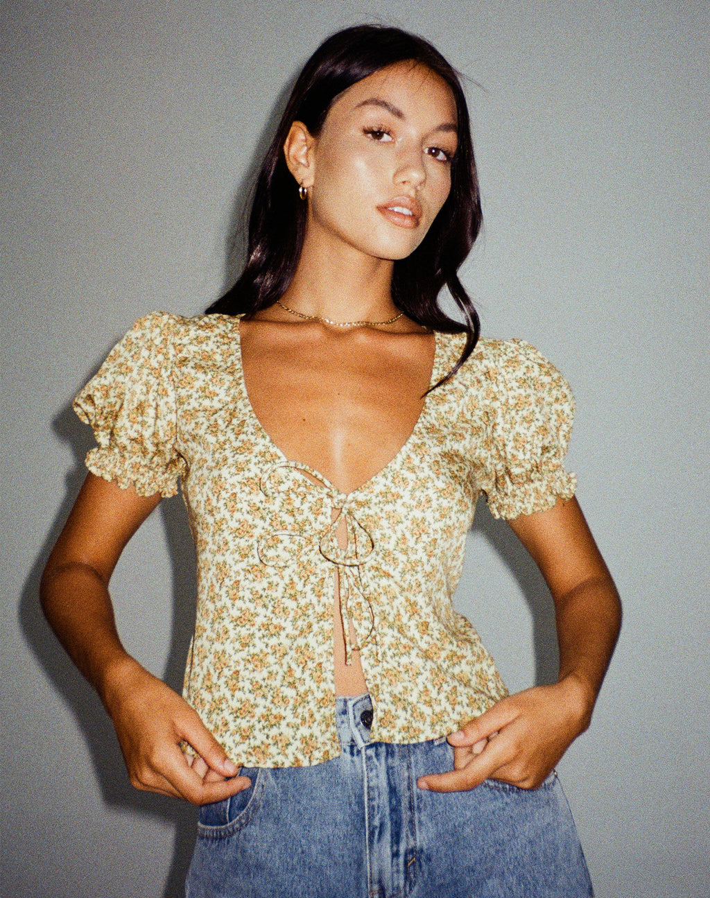 Hindia Cardi in Ditsy lavato
