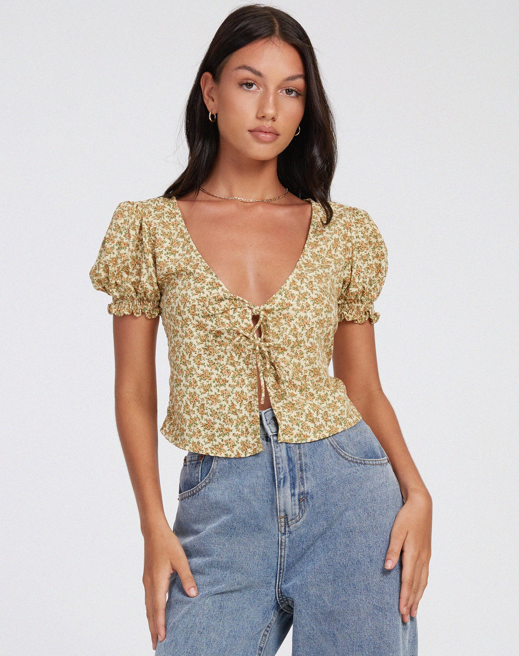 Hindia Cardi in Ditsy lavato