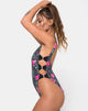 Immagine di Hoalo Cutout Swimsuit in Paradise Polka
