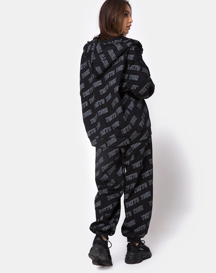 Immagine di Hollack Zip Hoody in Tokyo Tour Nero
