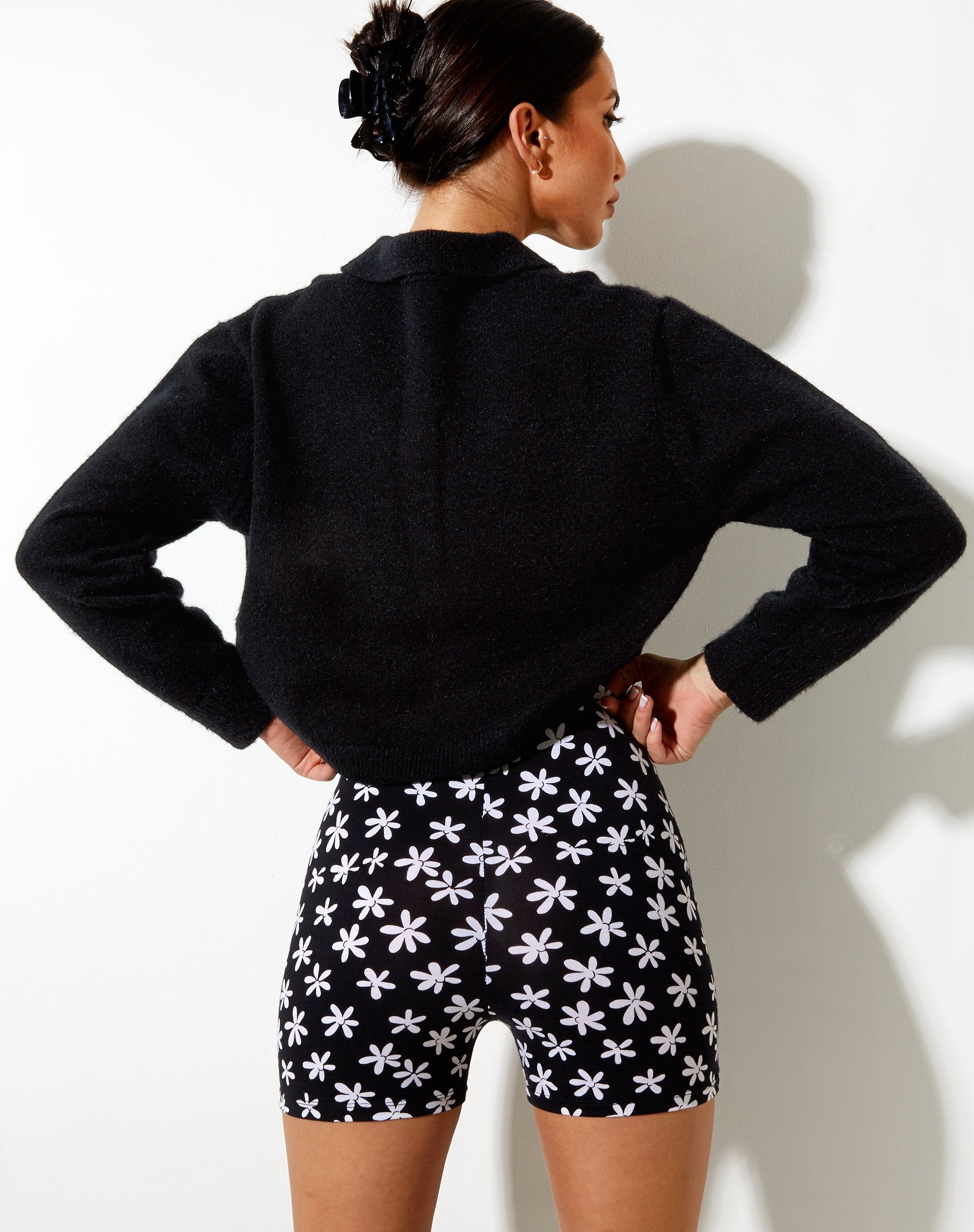 Immagine di Hot Pant in 90s Daisy Bianco e Nero