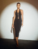 immagine di Housna Midi Dress in lycra nera