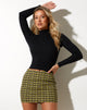 immagine di Ima Mini Skirt in Chevron Green