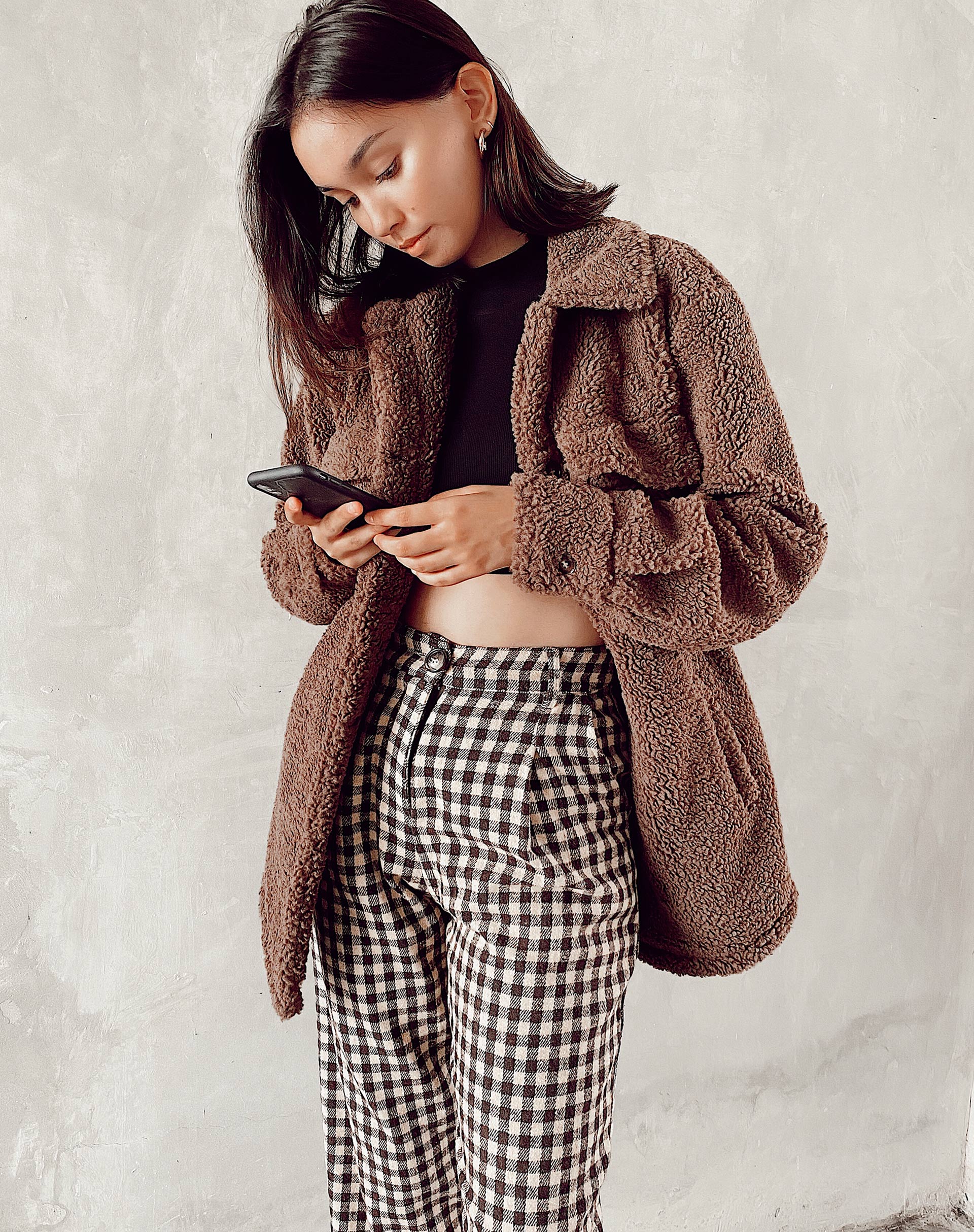 Immagine di Marcella Shirt in Borg Charcoal Grey