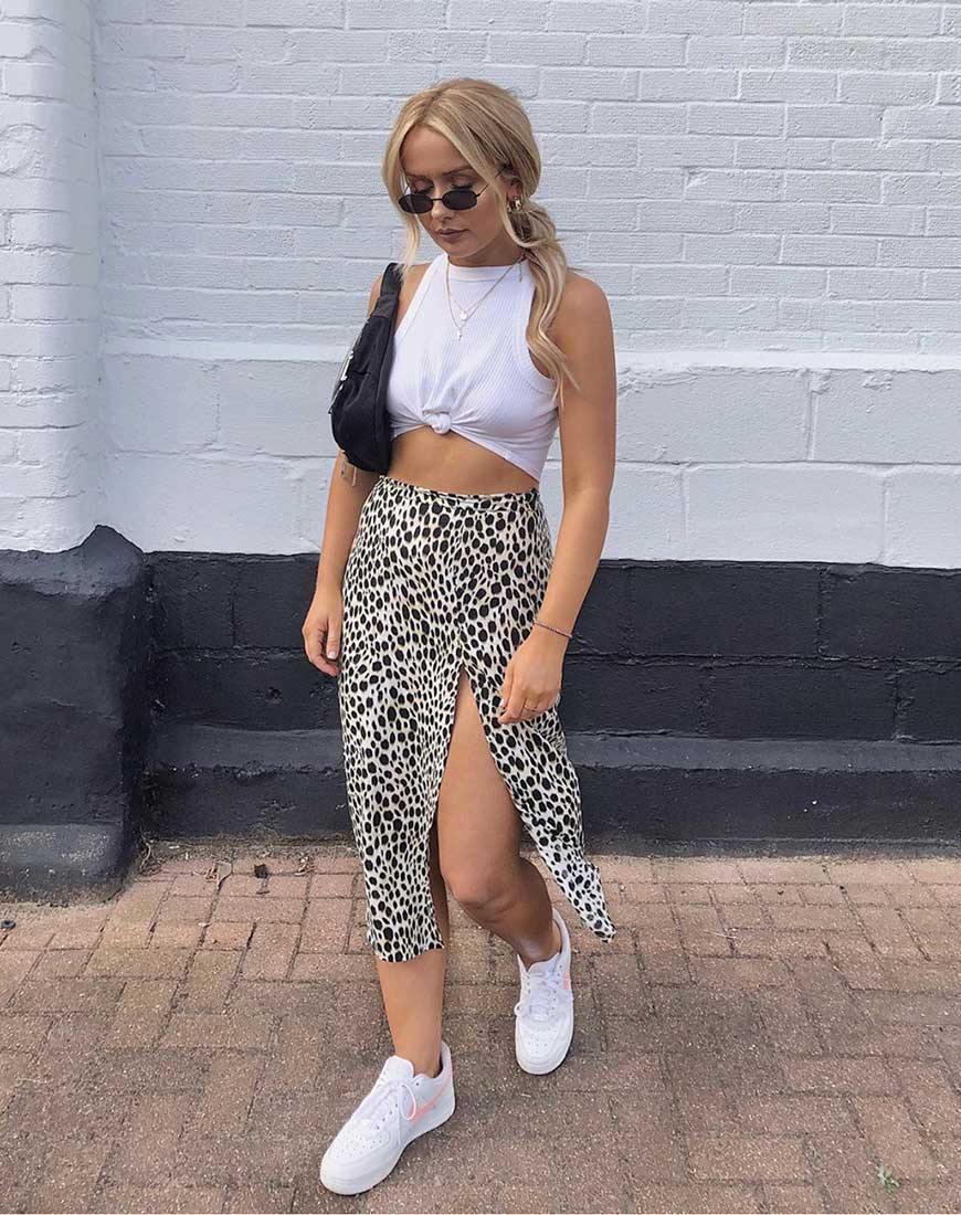 Immagine di Saika Midi Skirt in Cheetah