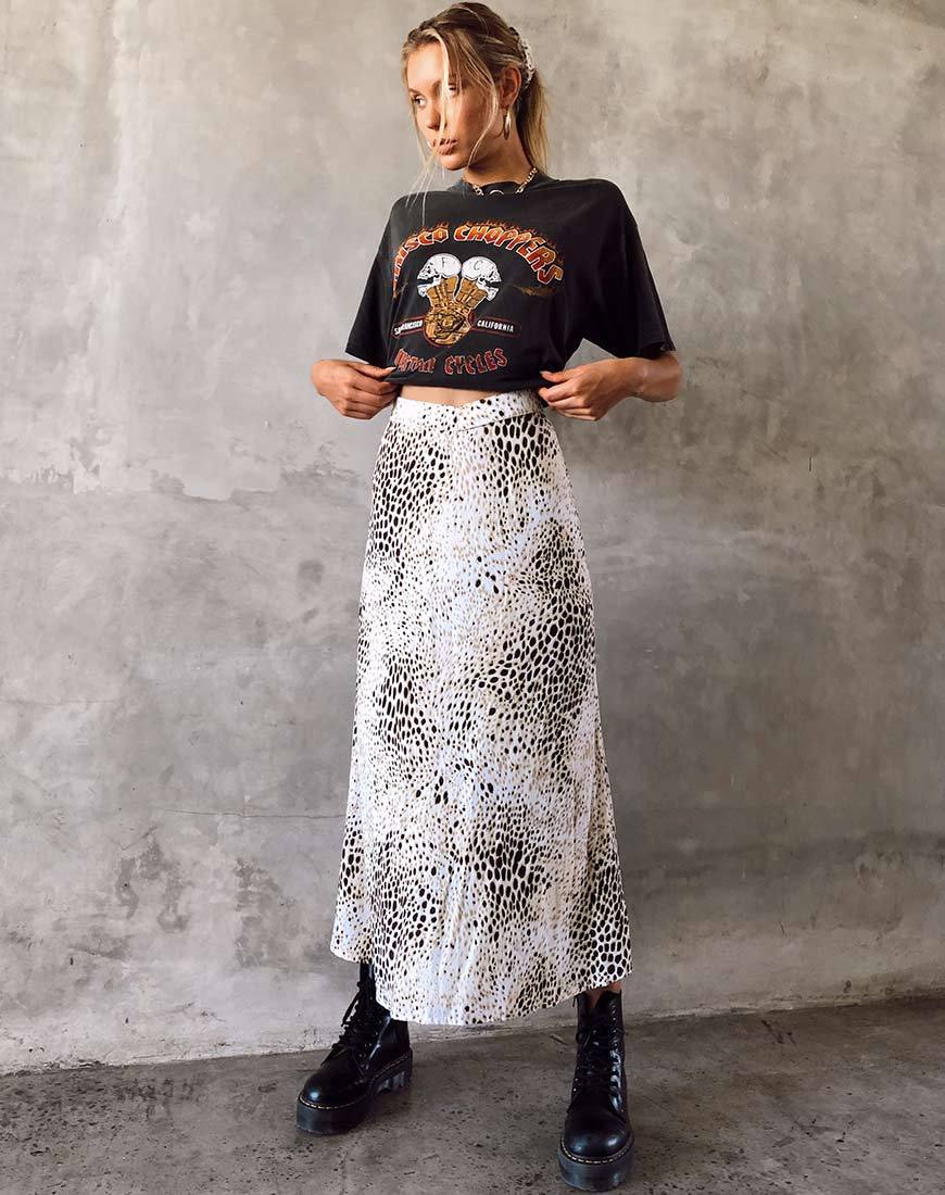 Immagine di Sash Maxi Gonna in Sand Leopard