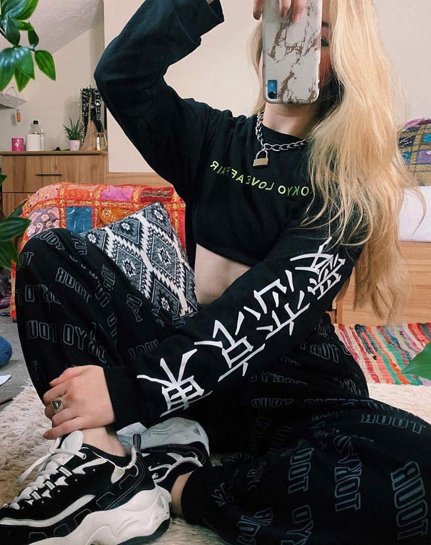 Top Gocea in nero Tokyo Love Symbol