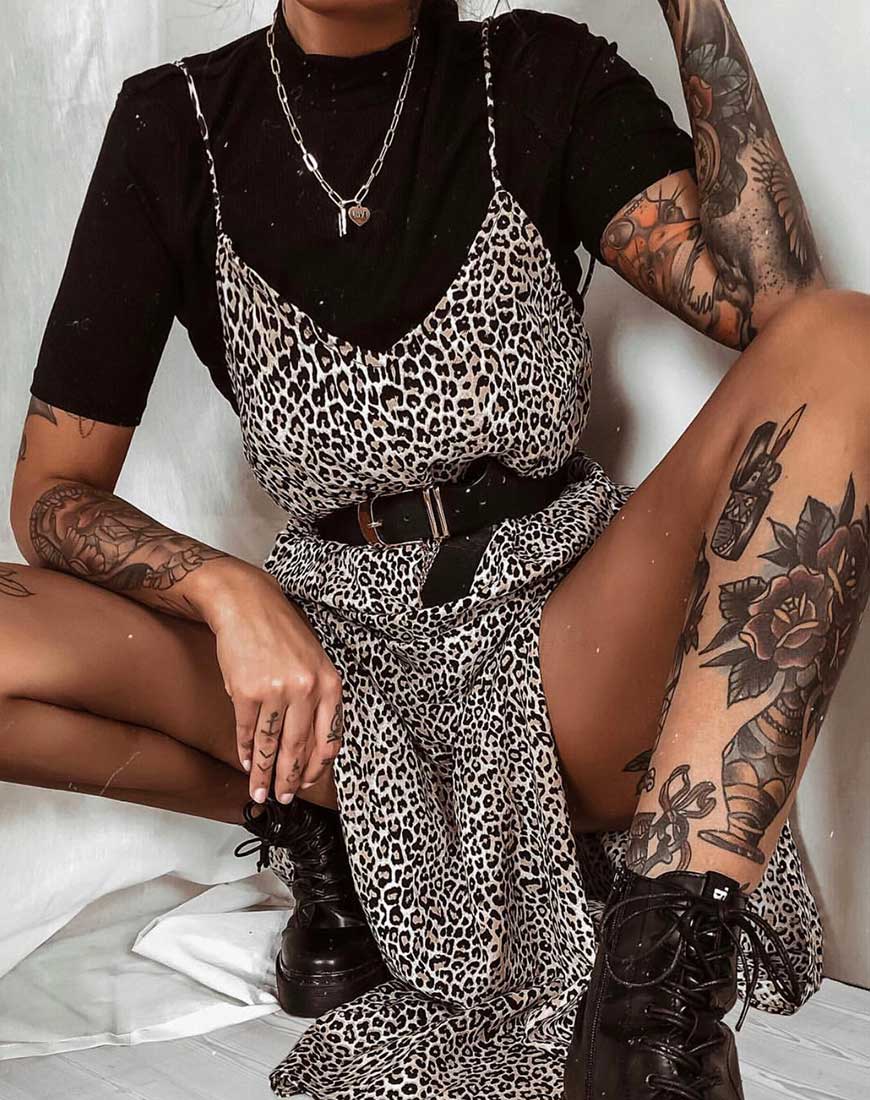 Immagine di Hime Maxi Dress in Rar Leopard