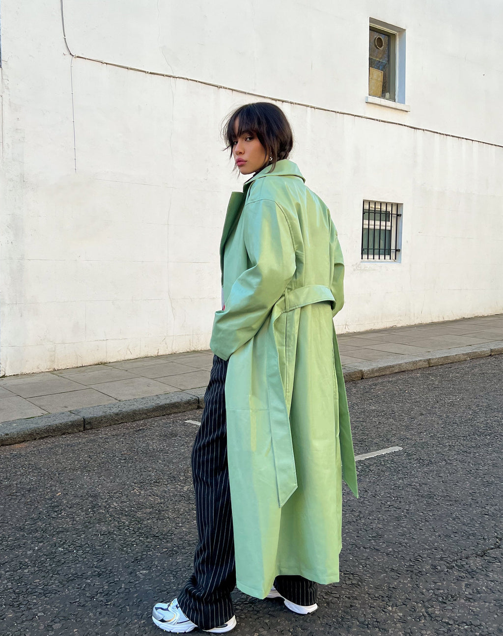 Trench Ejo in PU Mint