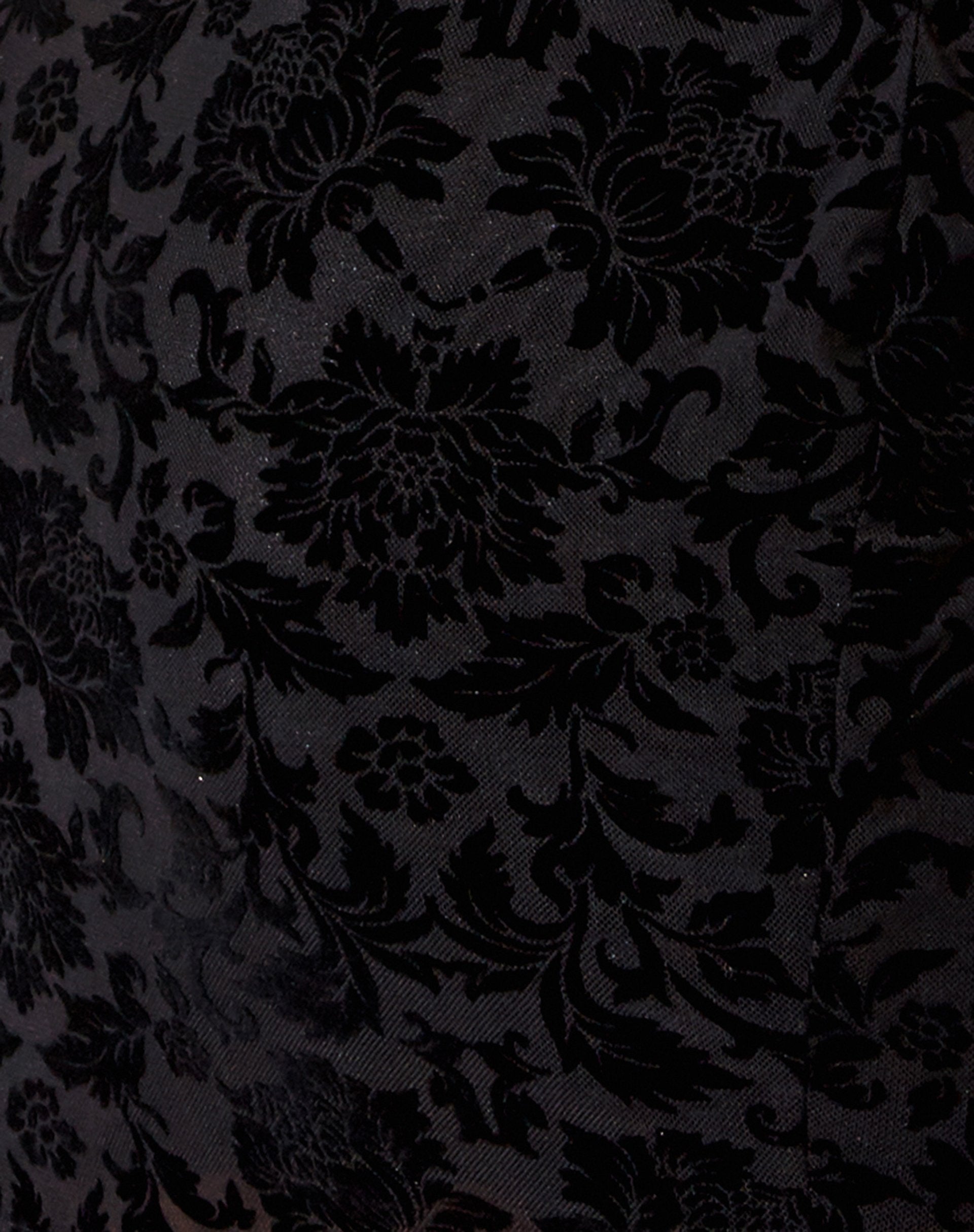 Immagine di Impho Mini Dress in Broccato Rosa Flock Nero