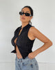 Immagine di Inara Crop Top in nero stropicciato