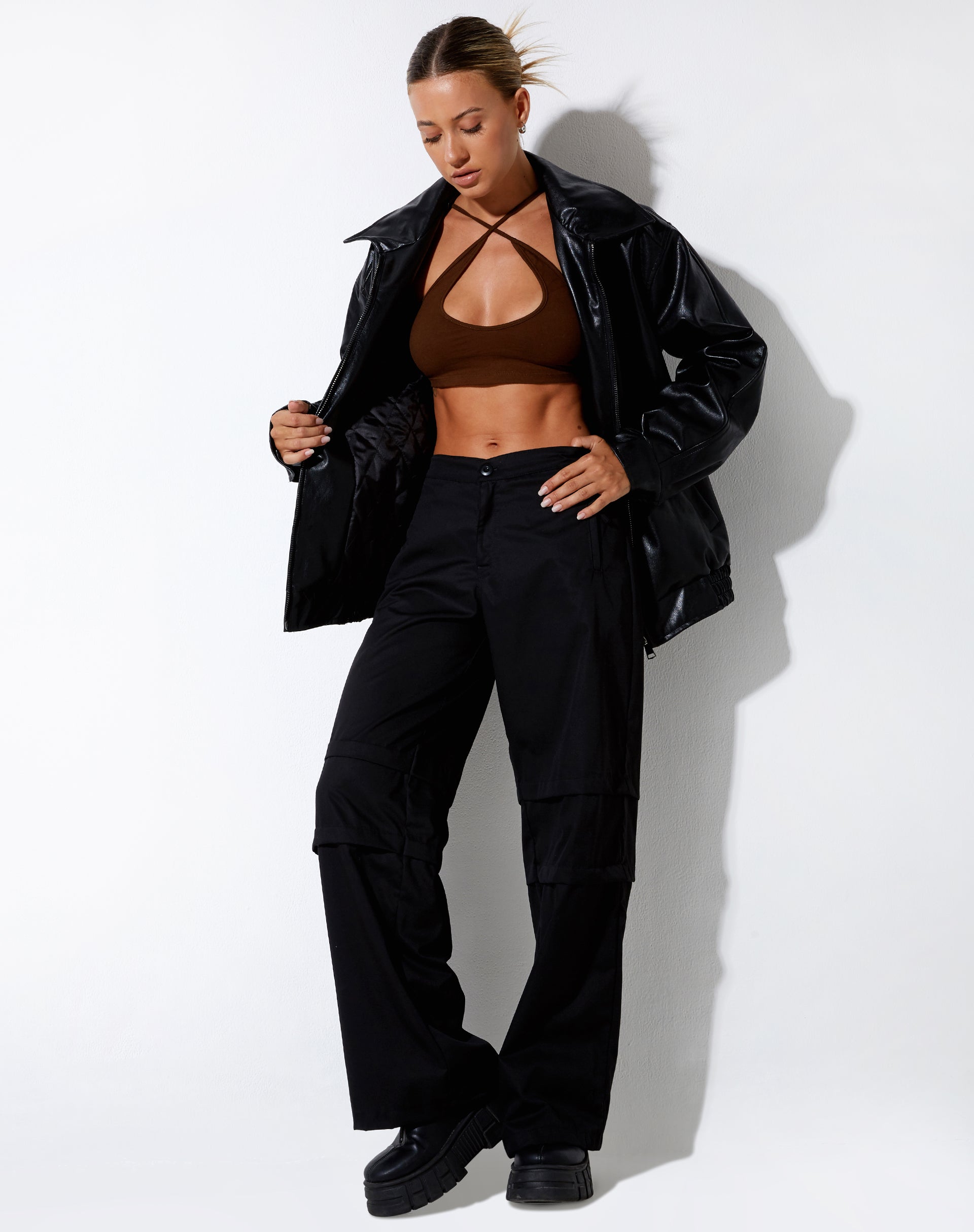 IMMAGINE DEL Crop Top Intan in Cacao