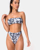 Immagine di Izarla Bikini Tube Top in Grigio Cherubino