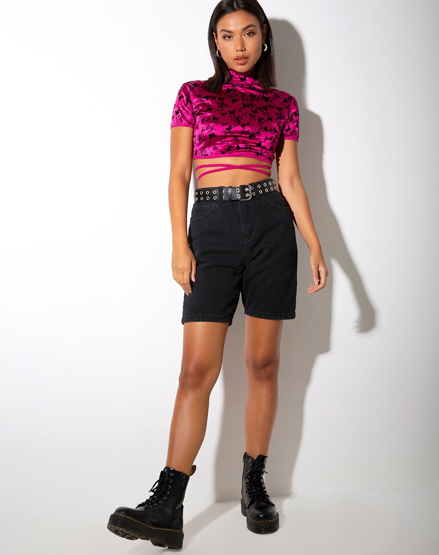 Immagine di Jacki Crop Top in Butterfly Bloom Pink