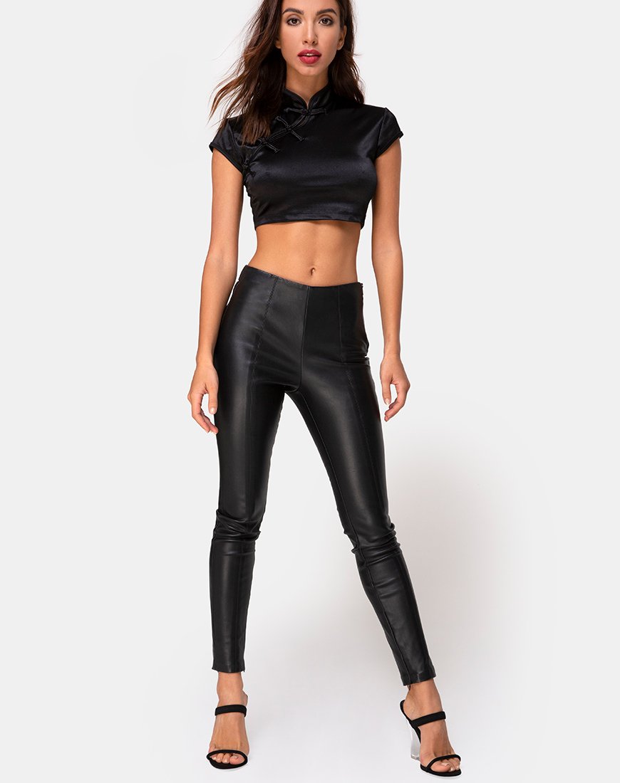 Immagine di Jakina Top in Spandex Nero