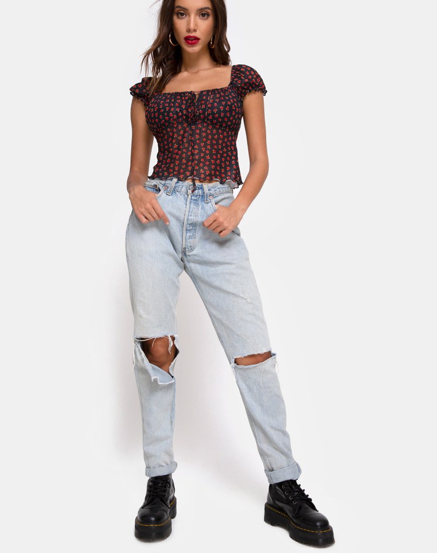 Immagine di Jalina Top in rete Dotty Rose