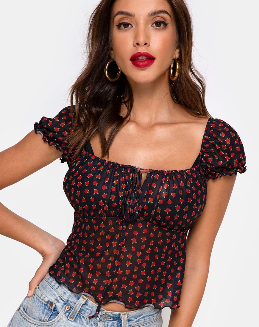Top Jalina in rete Dotty Rose