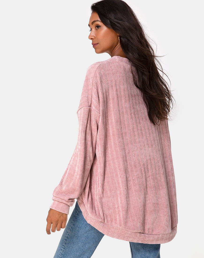 Maglia Jama in maglia rosa