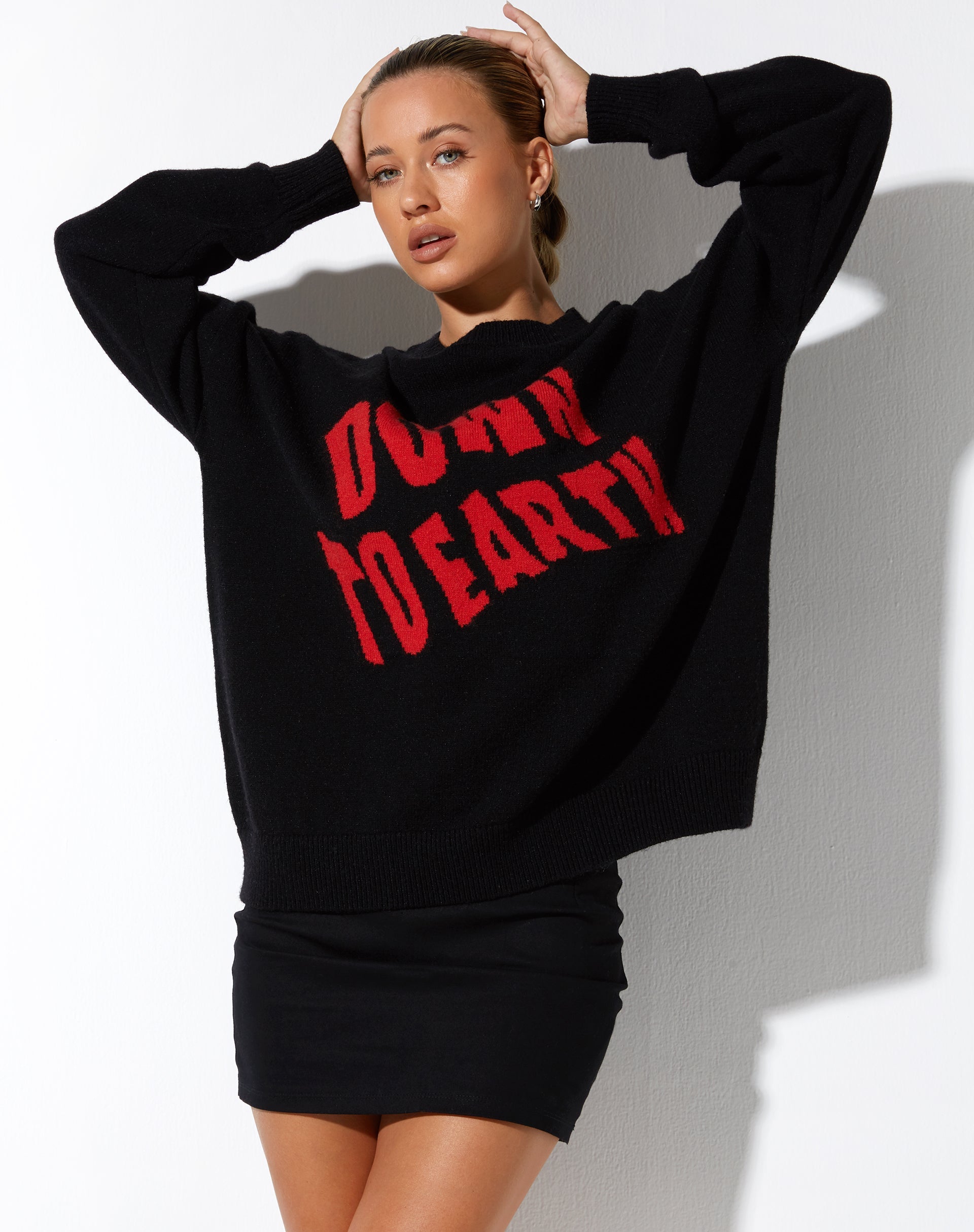 immagine di Jamin Jumper in nero Down To Earth