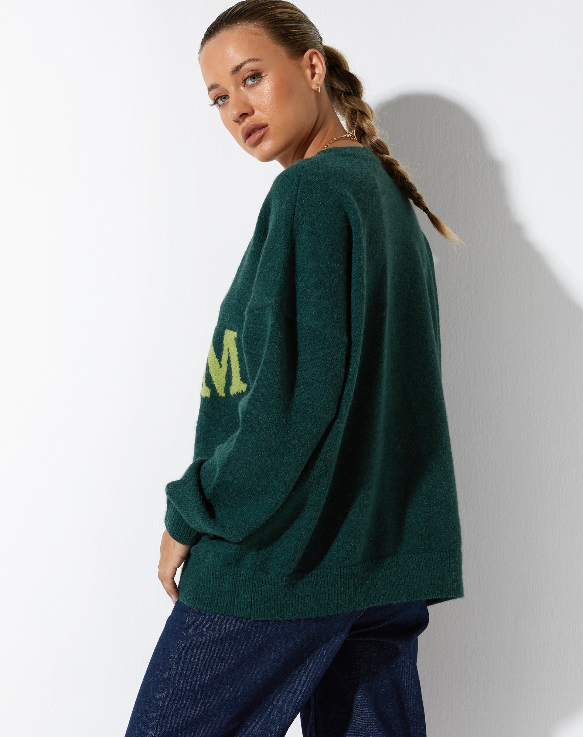 immagine di Jamin Jumper in verde 'Do Not Conform'