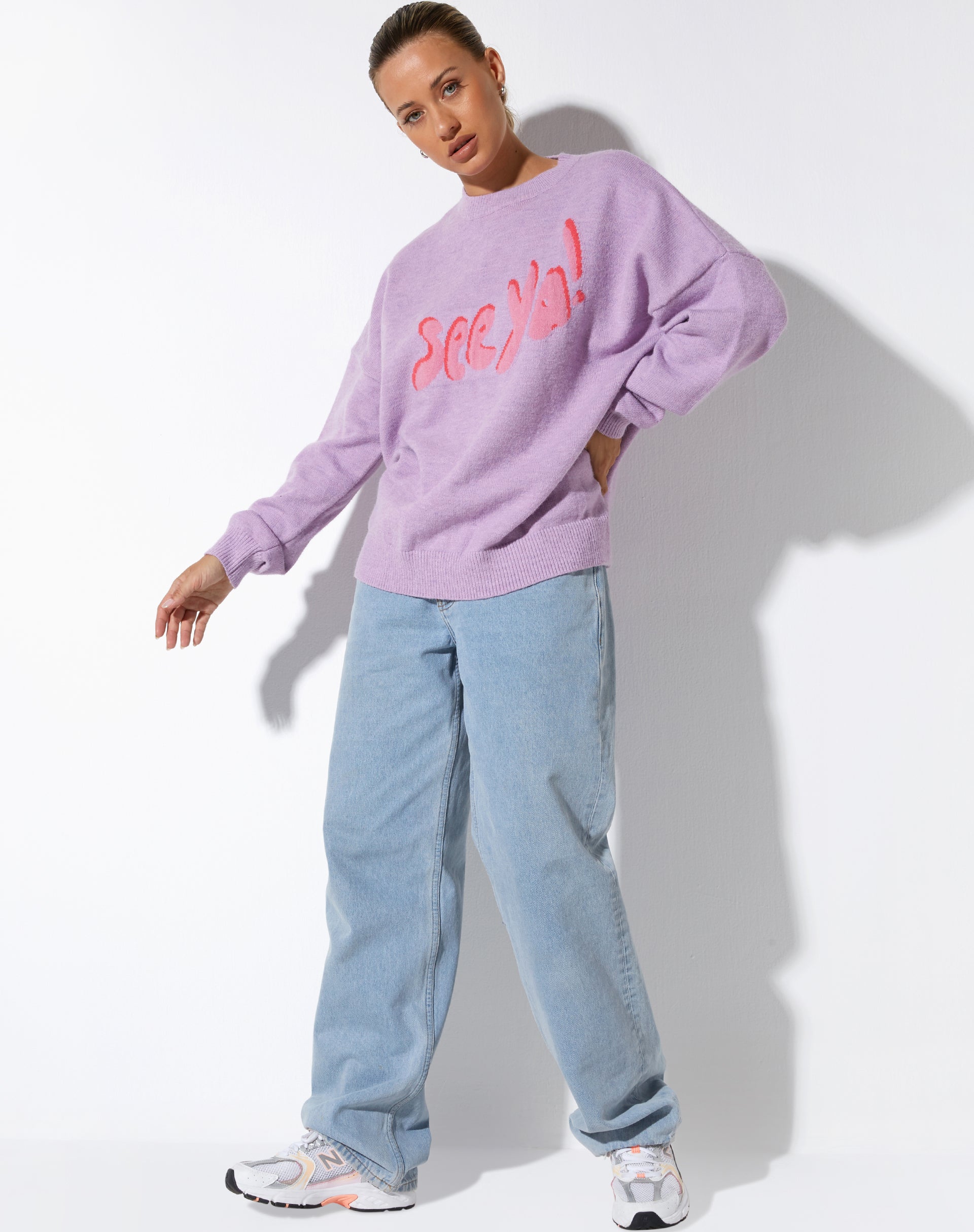IMMAGINE DEL MAGLIONE Jamin in maglia lilla See Ya