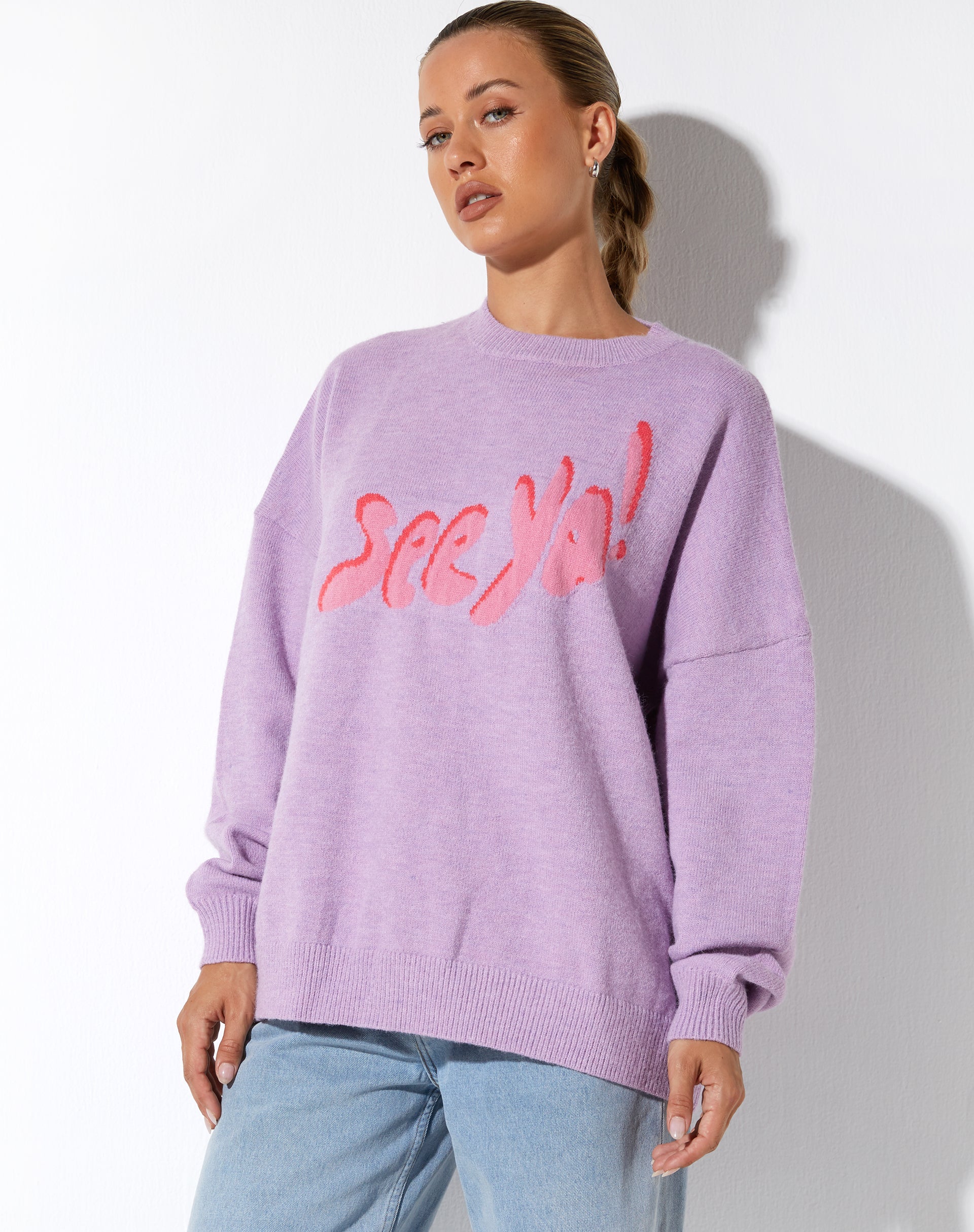 IMMAGINE DEL MAGLIONE Jamin in maglia lilla See Ya