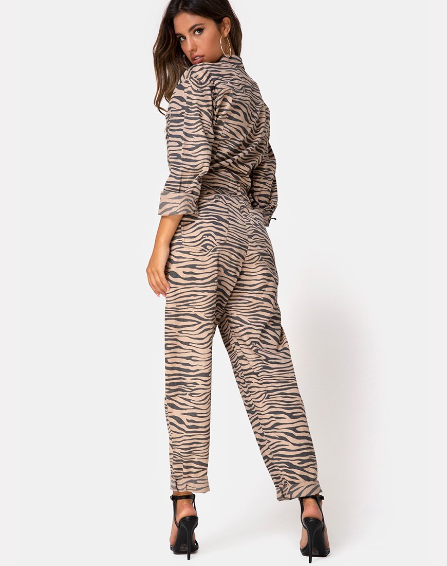 Immagine di Jampa Jumpsuit in Zips Zebra Taupe