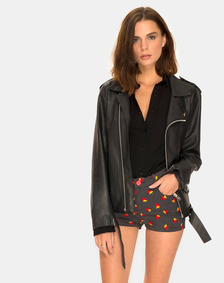 Pantaloncini Jango in Fruit Polka Nero
