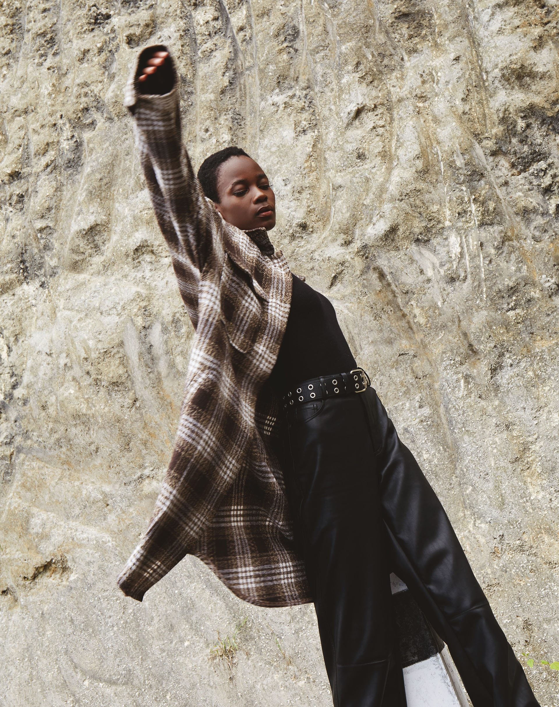Immagine della camicia Maxiella in marrone check